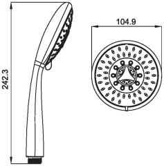 ручной душ Esko Shower Circle 5A  SCl1055B