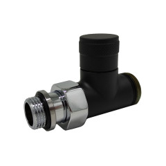 Прямой запорный вентиль SR Rubinetterie Tondera 1/2&quot;х3/4&quot; E, цвет черный