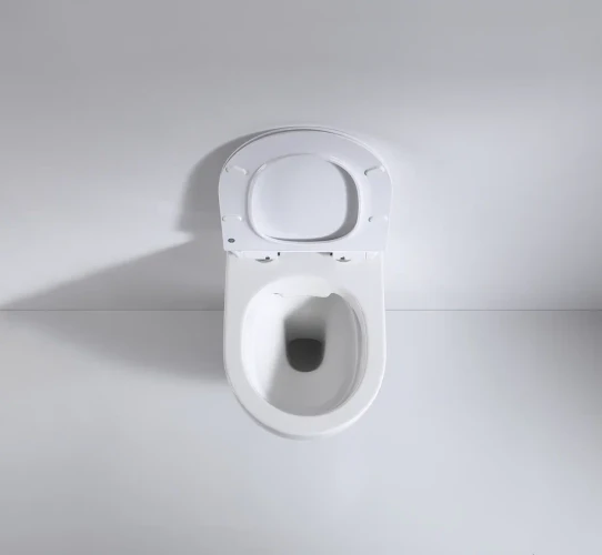 Унитаз подвесной beWash MINIMAL безободковый с сиденьем микролифт белый глянец BKWHR003480 + 2111DP