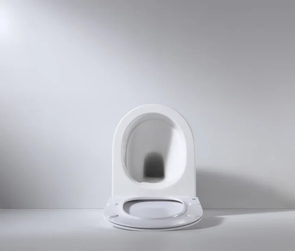 Унитаз подвесной beWash MINIMAL безободковый с сиденьем микролифт белый глянец BKWHR003480 + 2111DP