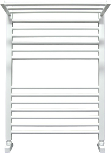 Полотенцесушитель Ника MODERN ЛМ-3 80/50 RAL9016 белый матовый с вентилями (комплект люкс)