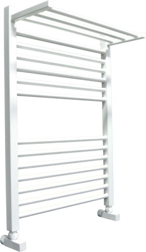 Полотенцесушитель Ника MODERN ЛМ-3 80/50 RAL9016 белый матовый с вентилями (комплект люкс)