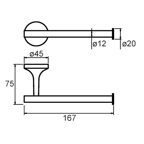 Полотенцедержатель Milardo Magellan MAGSM00M52