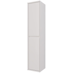 Пенал INSIGHT, 35 см, подвесной, универсальный, 2 дверцы, 4 стеклянные полки, белый глянец