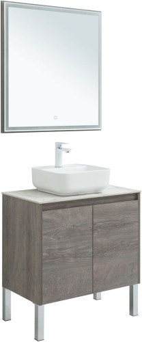 Мебель для ванной Aquanet Nova Lite 75 дуб рошелье (2 дверцы)