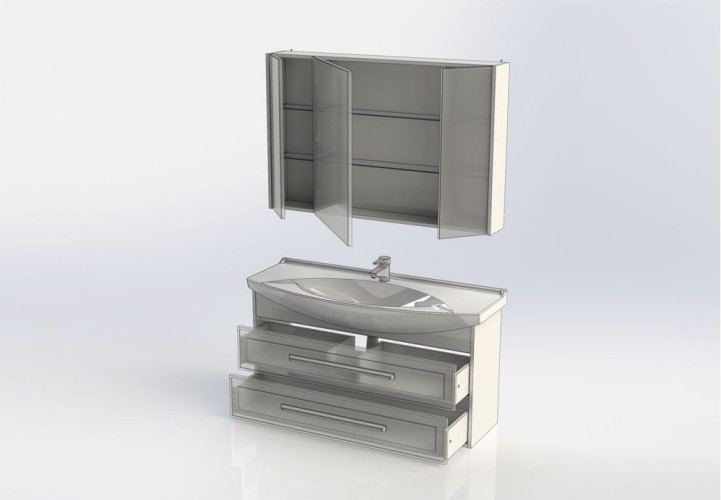 Мебель для ванной Aquanet Остин 120 белый