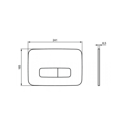 Промо-комплект Ideal Standard Tesi: Подвесной унитаз, Сиденье, Инсталляция, в подарок панель смыва (Хром глянцевый) (TT00002/123AA)