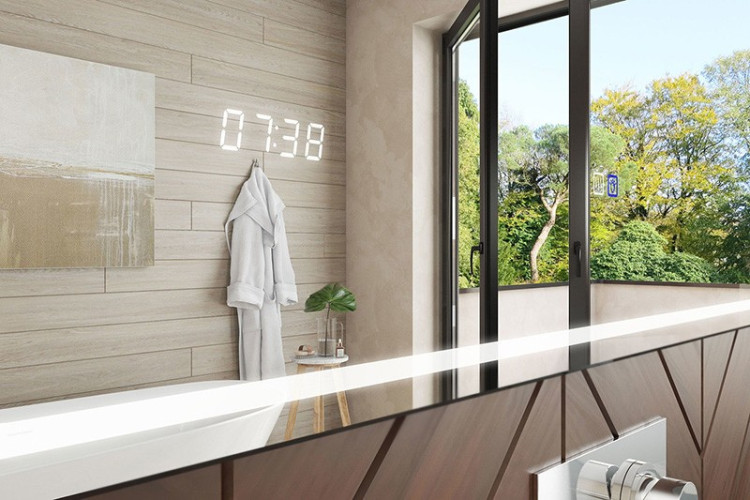 Зеркало Vigo Eva Luxe 70 с подсветкой и часами