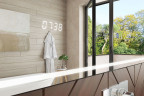 Зеркало Vigo Eva Luxe 70 с подсветкой и часами