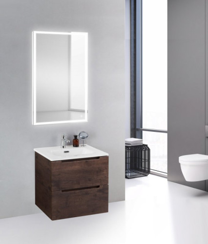 База под раковину подвесная BelBagno ETNA39-500/390-2C-SO-RW-P Rovere Moro