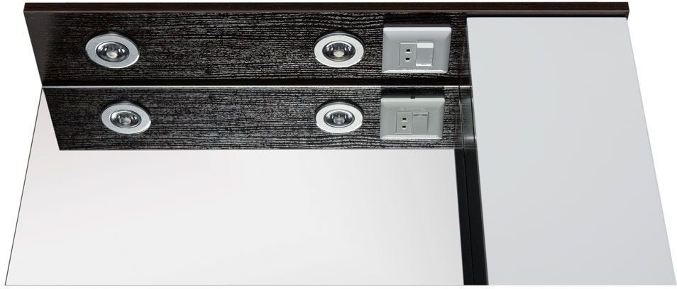 Зеркало-шкаф Aquanet Тиана 75 венге