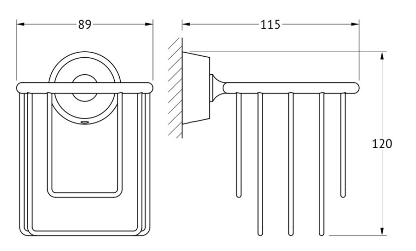 Держатель освежителя воздуха (хром) (FBS) VIZ 051