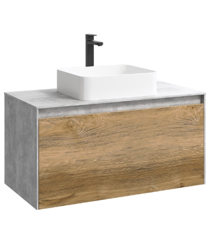 Подвесная тумба 100 см Aqwella MOB0110BS+MOB0710DB