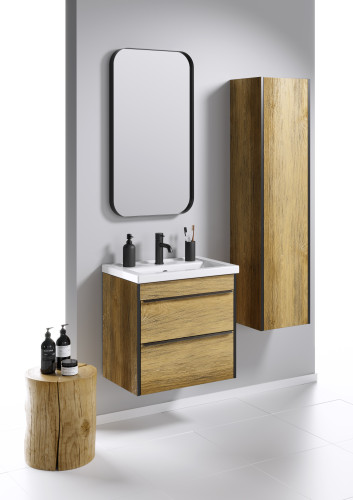 Зеркало 50*90 см цвет чёрный Aqwella RM0205BLK