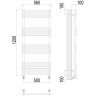 Полотенцесушитель TERMINUS Люкс Ватра П21 500х1200 NEW