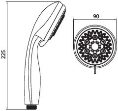 ручной душ Esko Shower Cube 5  SCU855