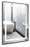 Зеркало AZARIO Саурон 600х800 вертикальное, c подсветкой и диммером, сенсорный выключатель (LED-00002510)