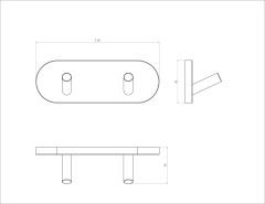 Крючок двойной RUSH Bianki (BI76220)