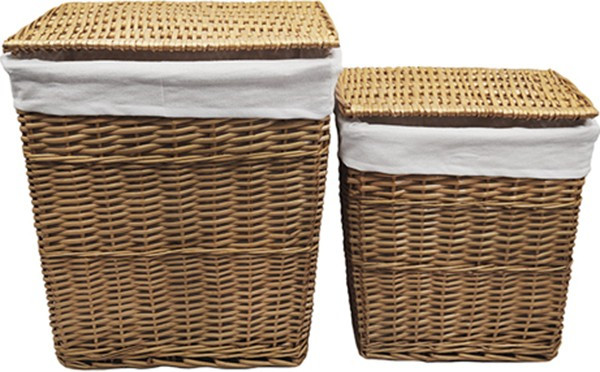 Корзина для белья WasserKRAFT Ammer 38x26x43 WB-370-M с крышкой