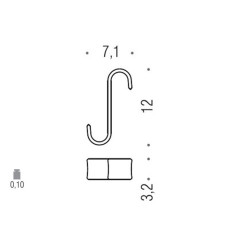 Крючок Colombo Design COOL W4800.TR