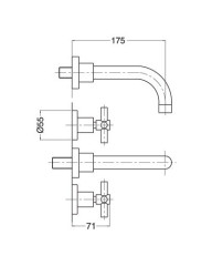 Смеситель Bugnatese Rodos 7365