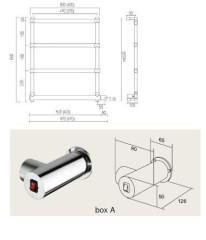 Полотенцесушитель Margaroli Sole 542-4 BOX 370