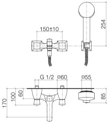 Смеситель Dornbracht Square 25.133.910.00