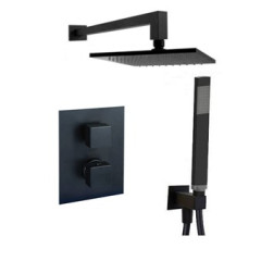 Комплект KITLEQ518NO/M термостатический, для душа, со смесителем LEQ518NO/M на 2 выхода, душ 200x200 мм
