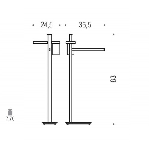 Напольная стойка  Colombo Design Units B9110.0CR