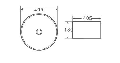 Раковина Grossman GR-3025BM (405*405*180)
