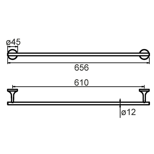 Полотенцедержатель Milardo Magellan MAGSM10M49