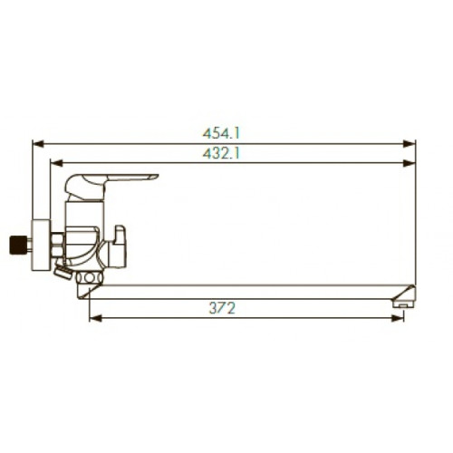 Смеситель для ванны KAISER Glory (69055)