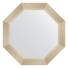 Зеркало настенное Octagon EVOFORM в багетной раме травленое серебро, 50,4х50,4 см, BY 3703