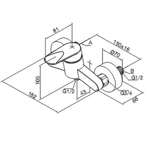 Смеситель для душа Damixa Clover 602000000
