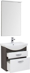 Мебель для ванной Aquanet Грейс 65 дуб кантербери/белый (2 ящика)