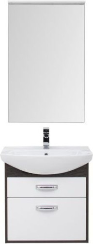 Мебель для ванной Aquanet Грейс 65 дуб кантербери/белый (2 ящика)