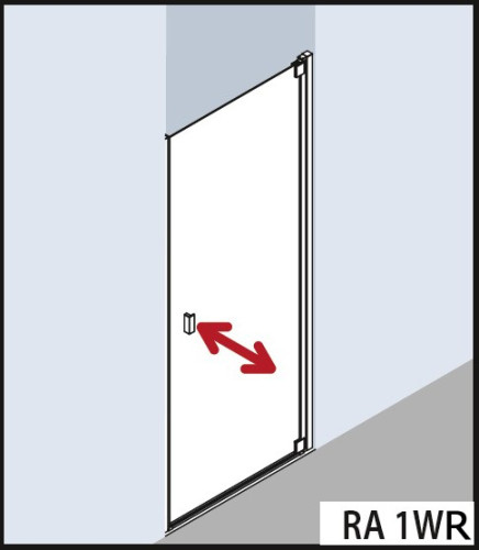 Душевая дверь Kermi Raya RA 1WR 08020VAK