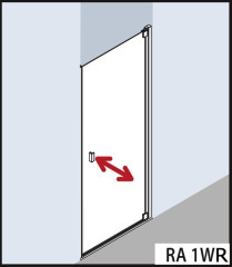 Душевая дверь Kermi Raya RA 1WR 08020VAK