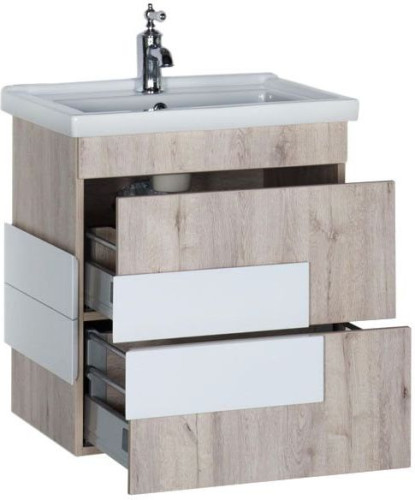 Тумба с раковиной Aquanet Мадейра 60 дуб кантри