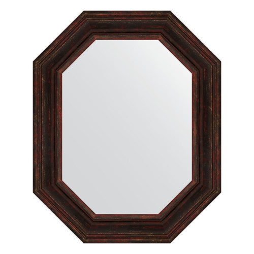 Зеркало настенное Polygon EVOFORM в багетной раме тёмный прованс, 64х79 см, BY 7218