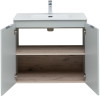 Тумба под раковину Aquanet Алвита New 80 2 дверцы, серый