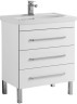 Тумба под раковину Aquanet Сиена 70 белый (напольный 3 ящика)