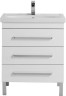 Тумба под раковину Aquanet Сиена 70 белый (напольный 3 ящика)