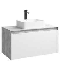 Подвесная тумба 100 см Aqwella MOB0110BS+MOB0710W