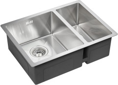 Мойка нерж. сталь Paulmark ZUSAT, PM225944-BSL, брашированная нерж.сталь, левая, 590х440мм, Paulmark