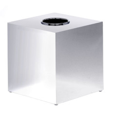 Surya Metall, квадратная емкость 13х13хh13 см, для гигиенических принадлежностей, цвет золото сатин