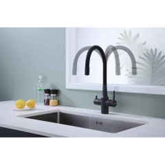 Смеситель для кухни Paulmark Salix, черный металлик, 213419-418, Paulmark