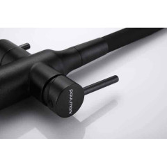 Смеситель для кухни Paulmark Salix, черный металлик, 213419-418, Paulmark