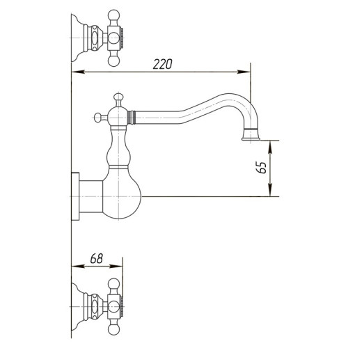 Смеситель для раковины Migliore Arcadia ML.ARC-8370