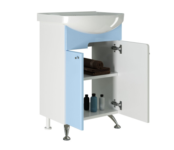 Тумба под раковину Уют-55 MIXLINE Посейдон-55 голубой (523168)
